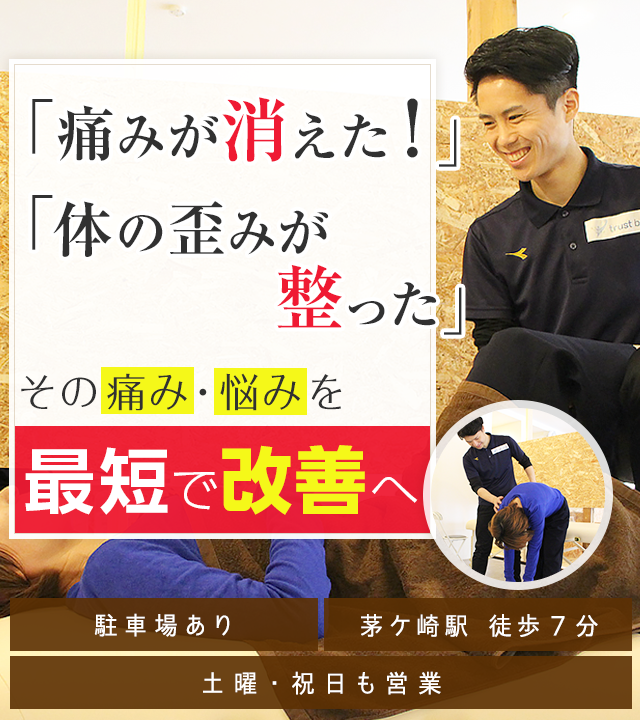 茅ヶ崎の整体なら 医師 大学教授が絶賛 トラストボディへ